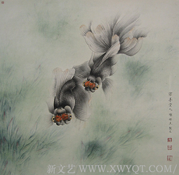《金鳞仙子》2005年作  65x65cm